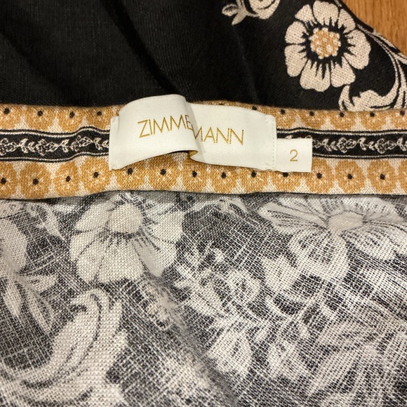 NWOT Zimmermann Black and Gold Balance Skirt, Size AU 2 = M - Picture 6 of 7